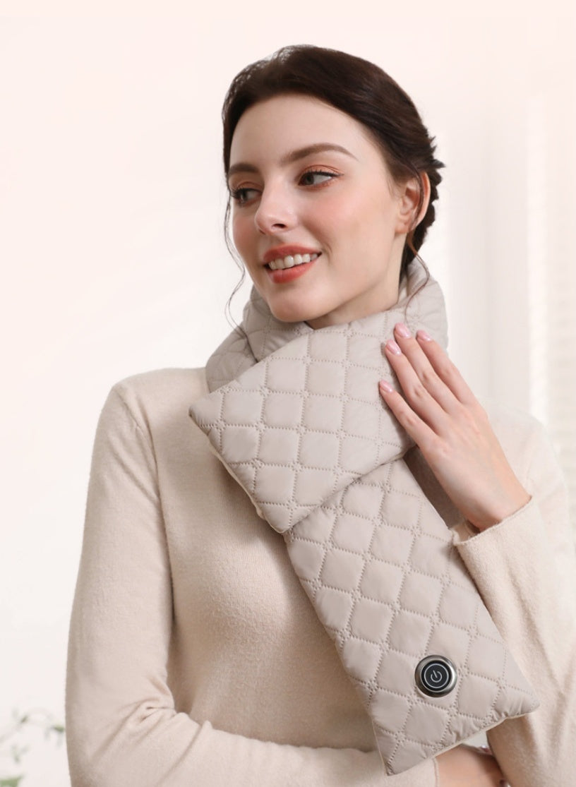 Electric Heating Scarf 3 Gear Heating Pads Outdoor Warm Heated Scarf USB Heater Thermal Shawl Neck Brace Warm Bib For Women Men SAM94