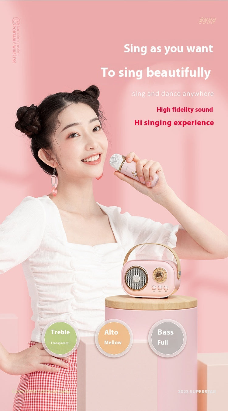 Portable Bluetooth Audio With Wireless Microphone SAM77
