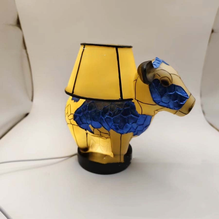 Beautiful Cow Table Lamp Bedside Table Lamp With USB Bedside Lamp For Living Room Bedroom Dormitory Bra Ornament SAM80