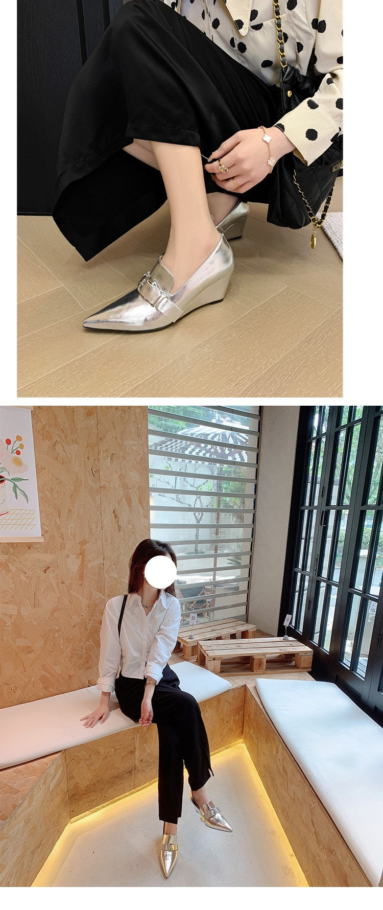 Inside And Outside Leather 65 European And American Belt Buckle Pumps High Heel SAM77