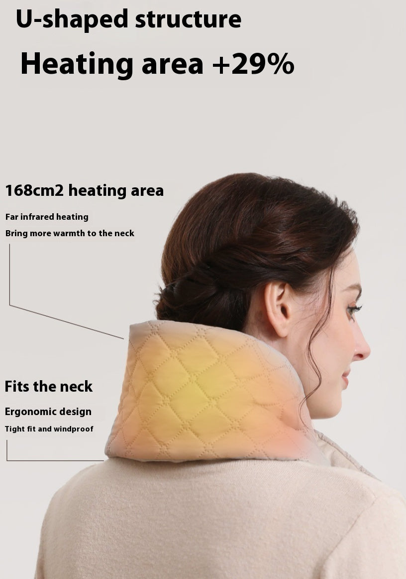 Electric Heating Scarf 3 Gear Heating Pads Outdoor Warm Heated Scarf USB Heater Thermal Shawl Neck Brace Warm Bib For Women Men SAM94