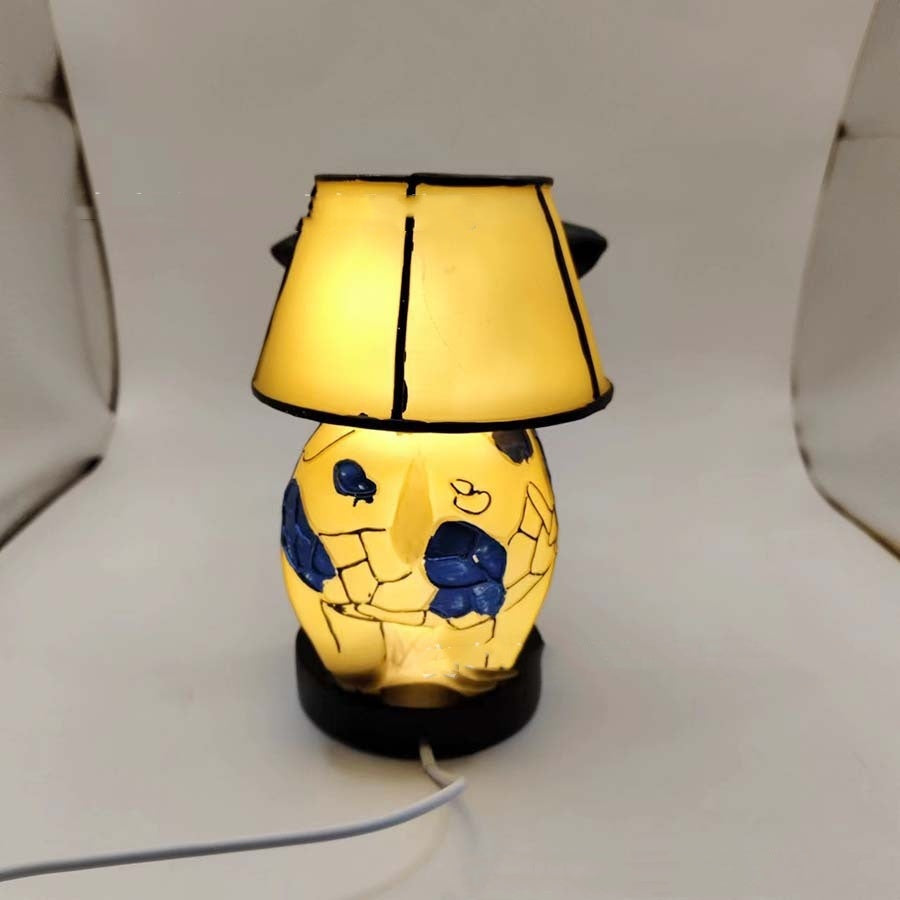 Beautiful Cow Table Lamp Bedside Table Lamp With USB Bedside Lamp For Living Room Bedroom Dormitory Bra Ornament SAM80