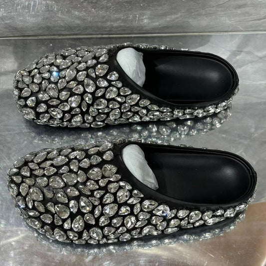 New soft-soled slippers for women rhinestone embellished SAM611