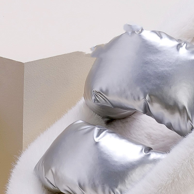 The New Fall And Winter Indoor Thick Bottom  Tread Shit Sense Cotton Slippers plush shoes SAM80