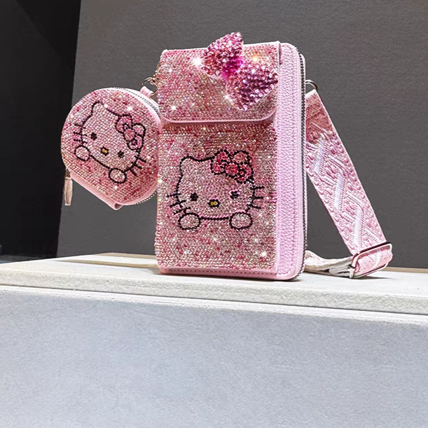phone bag Rhinestone Wallet & Coin Purse Set
