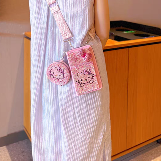 phone bag Rhinestone Wallet & Coin Purse Set