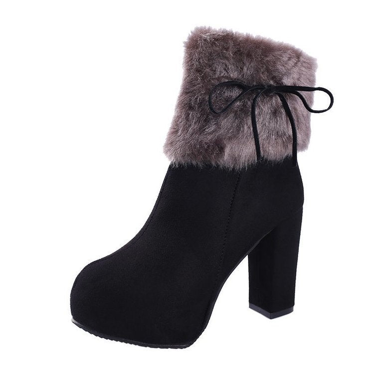 New Style Platform Martin Boots Plus Cashmere Women SAM79