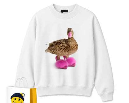 Leopard Duck Graphic Sweatshirt – Full Sleeve