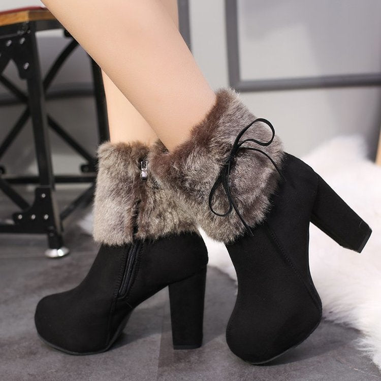 New Style Platform Martin Boots Plus Cashmere Women SAM79