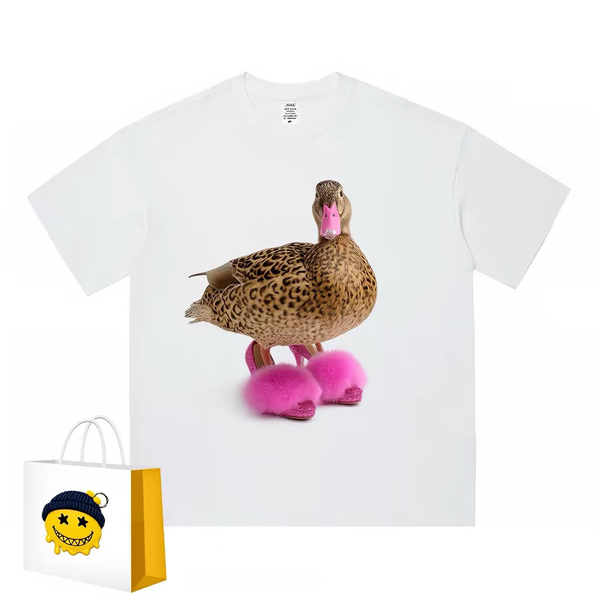 White duck graphic T-shirt