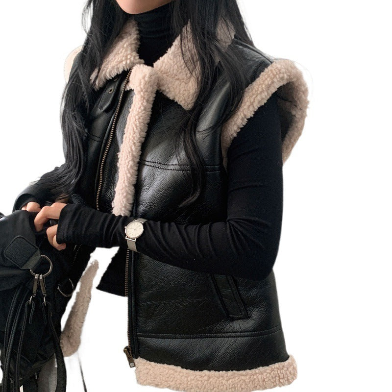 All-match Zipper Vest Jacket Coat For Women SAM76