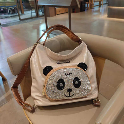 Crystal Panda Rhinestone Shoulder Bag – Cute Luxury Crossbody Bag