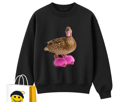 Leopard Duck Graphic Sweatshirt – Full Sleeve