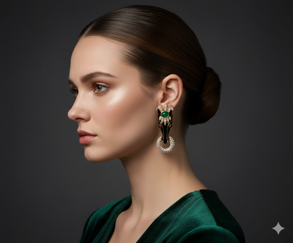 Vintage ancient horse handcrafted earrings jewelry samjewels