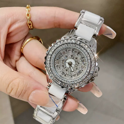 samysfashionhouse Ceramic watch for women, niche temperament, high-end brand, genuine brand, Swiss fashion, waterproof, workplace, SAM18