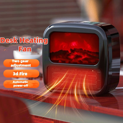 Household Electric Heater Warmer Portable 3D Anti-real Flame Electric Heater Warm Air Fan Room Winter Stove Radiator SAM76