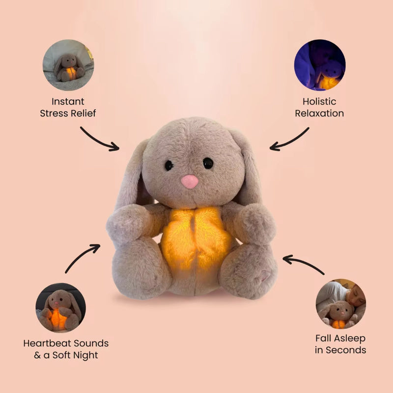 Breathing Rabbit Soothing Sensory Plush Toy With Relieve Anxiety Bunny Comforter Breathes For Newborn Conciliate Baby SAM97