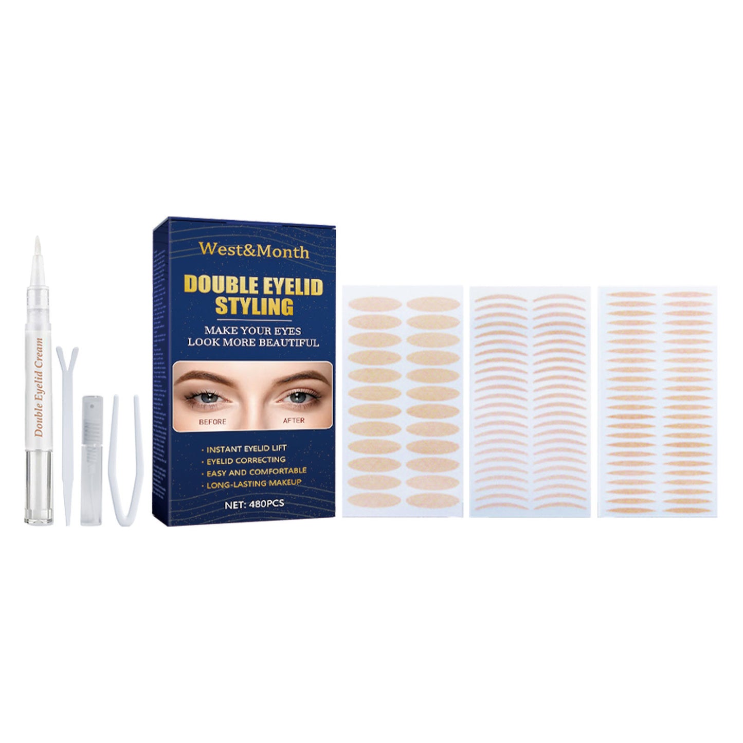 Double Eyelid Stickers Lace Glue-free SAM90