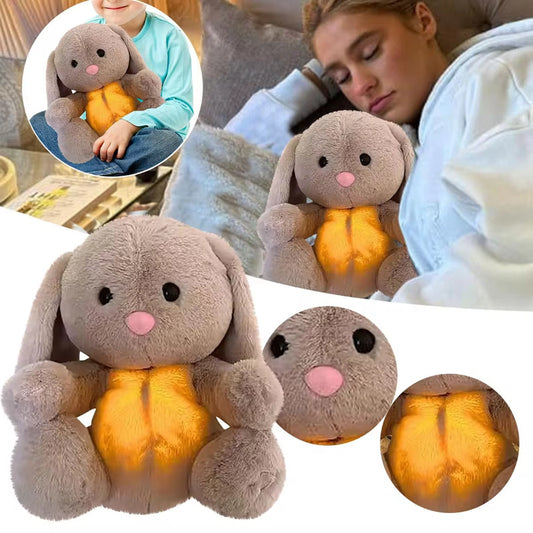 Breathing Rabbit Soothing Sensory Plush Toy With Relieve Anxiety Bunny Comforter Breathes For Newborn Conciliate Baby SAM97