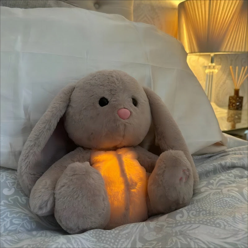 Breathing Rabbit Soothing Sensory Plush Toy With Relieve Anxiety Bunny Comforter Breathes For Newborn Conciliate Baby SAM97